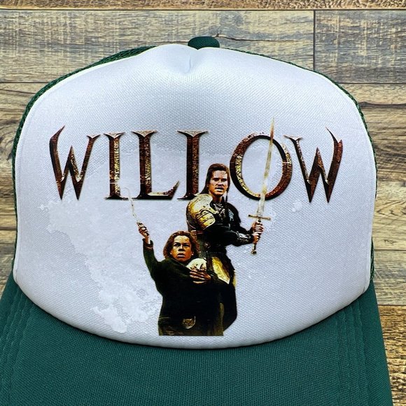 Willow Mens Trucker Hat Green Snapback 1988 Fantasy Adventure Movie Cult Classic - Picture 3 of 8